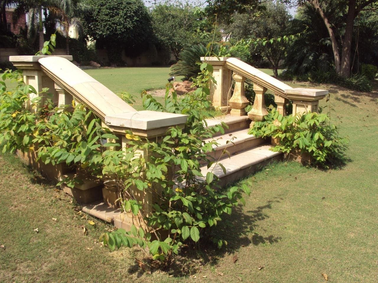 Completed GardenPlus landscape with lawn, planting and built garden features